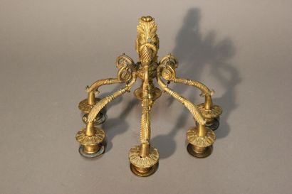Paire d'appliques en bronze doré et ciselé...