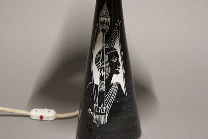H. DILGMAN, Sweden.
Table lamp in glazed...