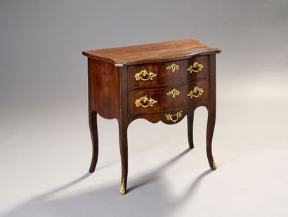 Mahogany veneer chest of drawers.
Opens to...
