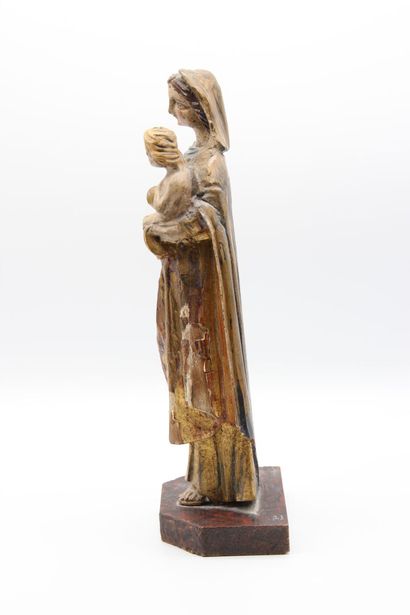 ESPAGNE
Vierge à l'enfant en bois sculpté...