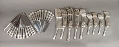 Importante ménagère en argent de 148 pièces...