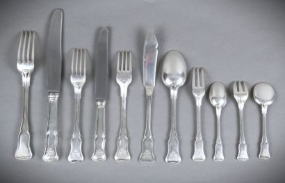 Importante ménagère en argent de 148 pièces...