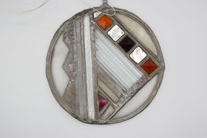 Louis BARILLET (1880-1948) 
Circular stained...