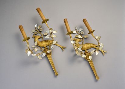 House BAGUES, in the manner of.
Pair of sconces...