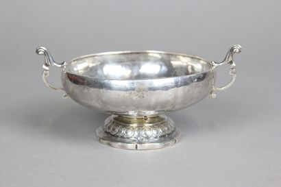 Coupe de mariage en argent de style XVIIIème...