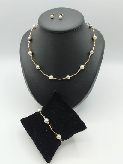 Set includes a necklace, a pair of studs...