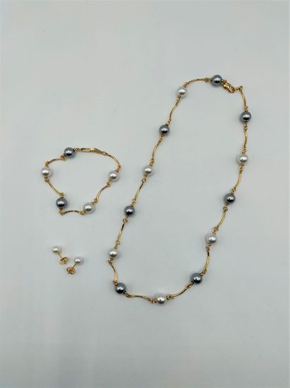 Set includes a necklace, a pair of studs...