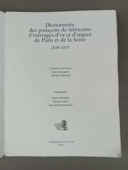 Dictionnaire des poinçons de fabricants d'ouvrages...