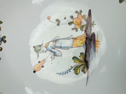 NEVERS or Central France
Two large polychrome...