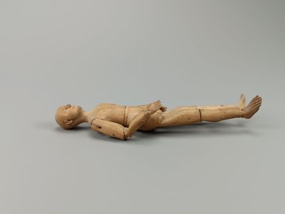 Small fully articulated wooden painter's...