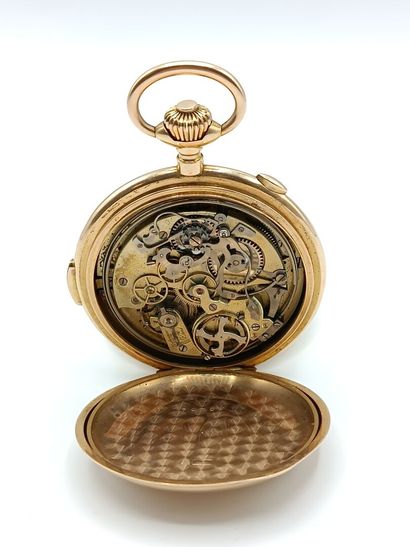 Montre savonnette chronographe de poche en...