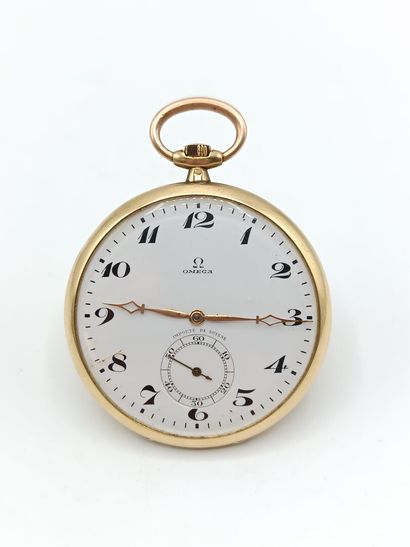 OMEGA, Suisse.
Montre de poche en or jaune...