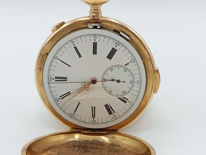 Montre savonnette chronographe de poche en...