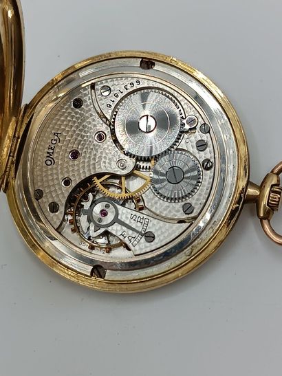 OMEGA, Suisse.
Montre de poche en or jaune...