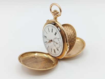 Montre savonnette chronographe de poche en...
