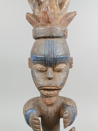 NIGERIA - Peuple URHOBO
Statue en bois sculpté...