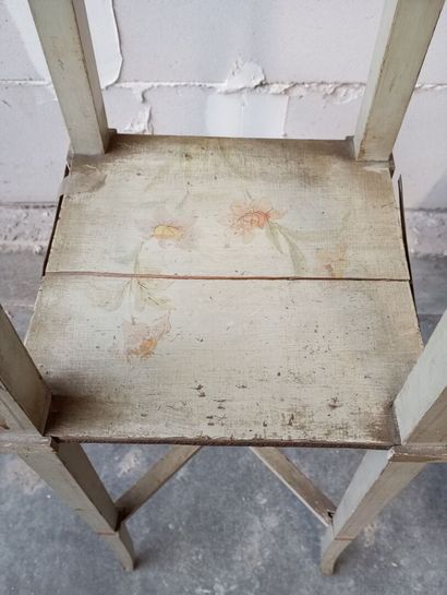 Sellette ou gaine en bois rechampi à deux...