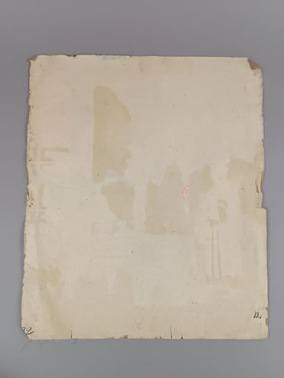 CHINE 
Six aquarelles sur soie figurant des...