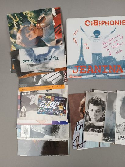 Lot de dédicaces ou autographes (parfois...