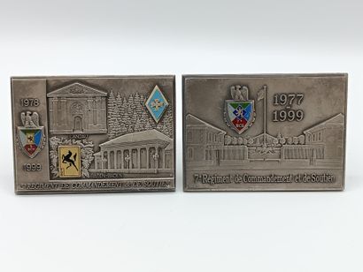 Edition J. BALME-Saumur.
Paire de plaques...