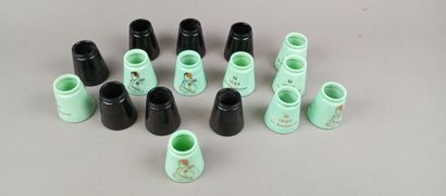 LES MOUTARDIERS DE CHAMPAGNE.
Lot de pots...