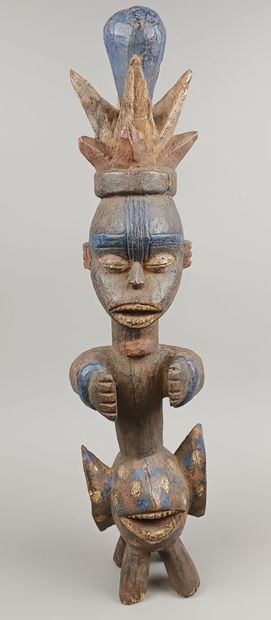 NIGERIA - Peuple URHOBO
Statue en bois sculpté...