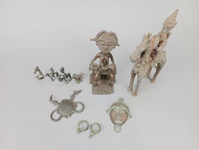 ART AFRICAIN
Lot de 10 pièces en métal ou...