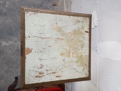 Sellette ou gaine en bois rechampi à deux...