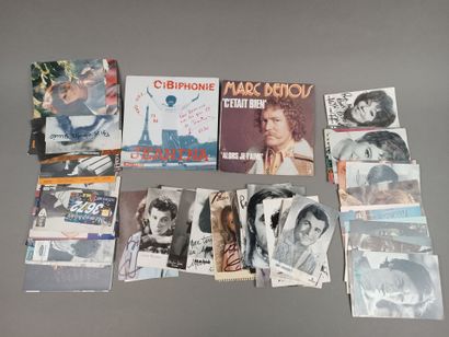 Lot de dédicaces ou autographes (parfois...