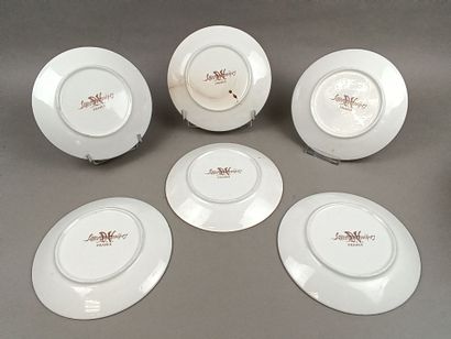 SARREGUEMINES
Six assiettes à dessert en...
