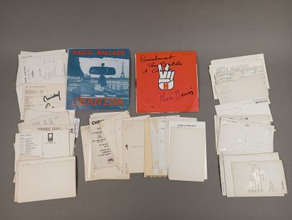 Lot de dédicaces ou autographes (parfois...