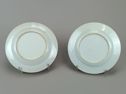 CHINE, Famille Rose
Deux assiettes en po...