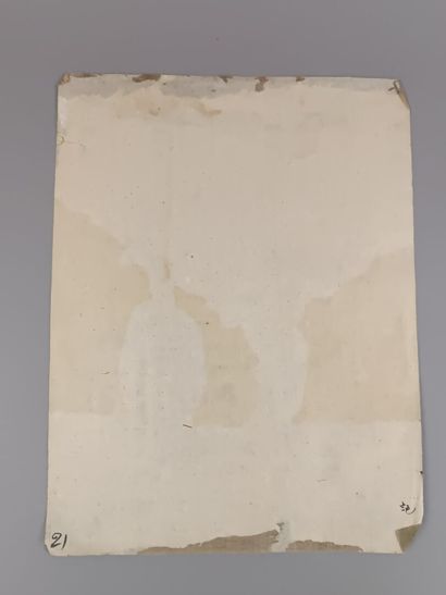 CHINE 
Six aquarelles sur soie figurant des...