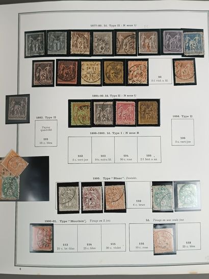 FRANCE.
Collection de timbres neufs et oblitérés,...