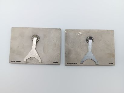 Edition J. BALME-Saumur.
Paire de plaques...
