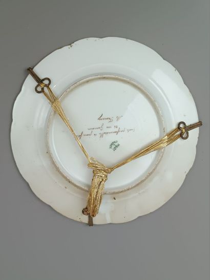 HAVILAND&Cie, Limoges.
Assiette en porcelaine...