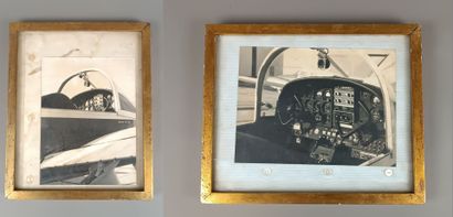 [THEME AVIATION]
Lot de deux chemises encadrée...