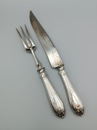 Service à gigot d'époque Napoléon III aux...