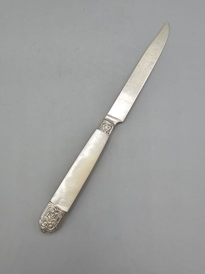 HENIN & VIVIER
Set of 6 fruit knives with...