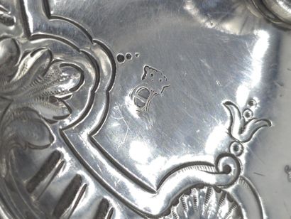 Bougeoir à main en argent.
Manche orné de...