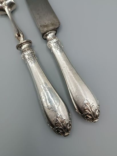 Service à gigot d'époque Napoléon III aux...