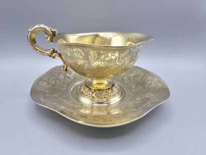 Service à déjeuner en vermeil vers 1840.
Il...