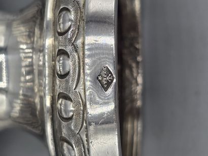 Silver incense dish.
Decorated with foliage.
Minerve...
