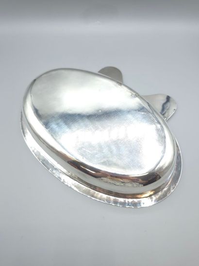 Plat à barbe en argent d'époque fin XVIIIème-Empire....