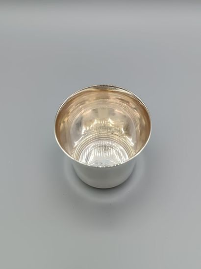 Émile PUIFORCAT
Slightly flared silver tumbler...