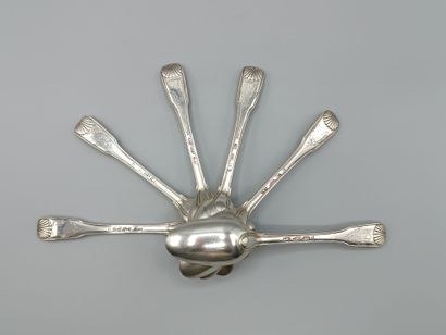TOULOUSE 1754-55 
Service de cuillères (6)...