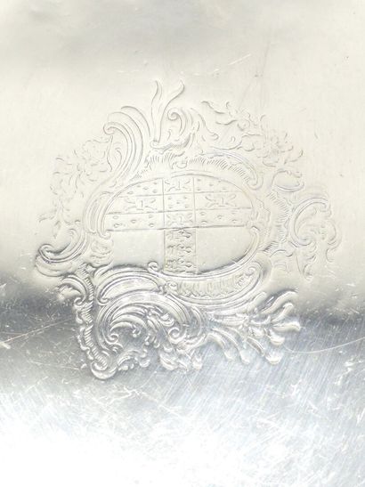 Corbeille ou panier en argent anglais. 
Corps...