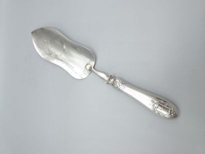 Grande pelle à tarte tout en argent et argent...