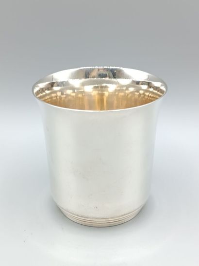 Émile PUIFORCAT
Slightly flared silver tumbler...