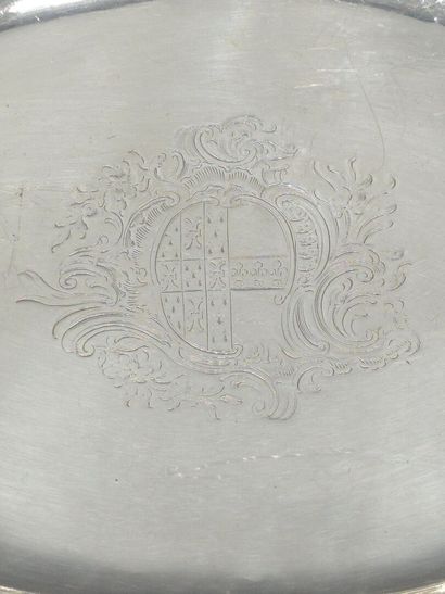 Corbeille ou panier en argent anglais. 
Corps...